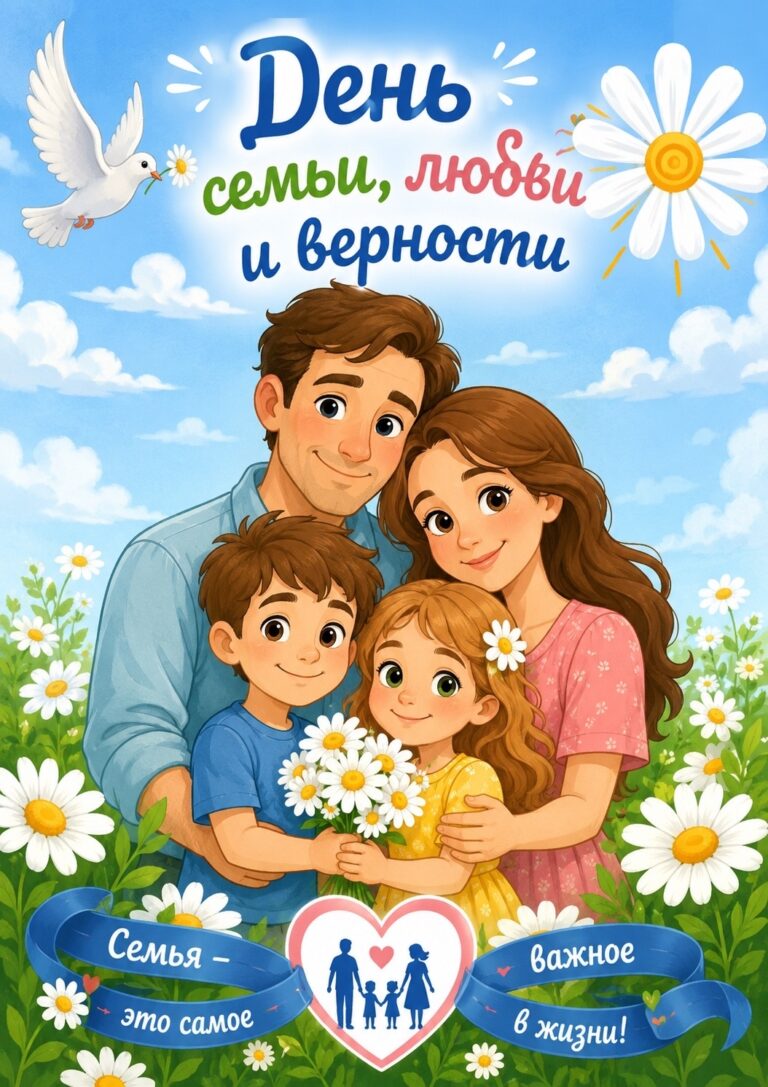 С праздником! С Днём семьи, любви и верности!💞🌸